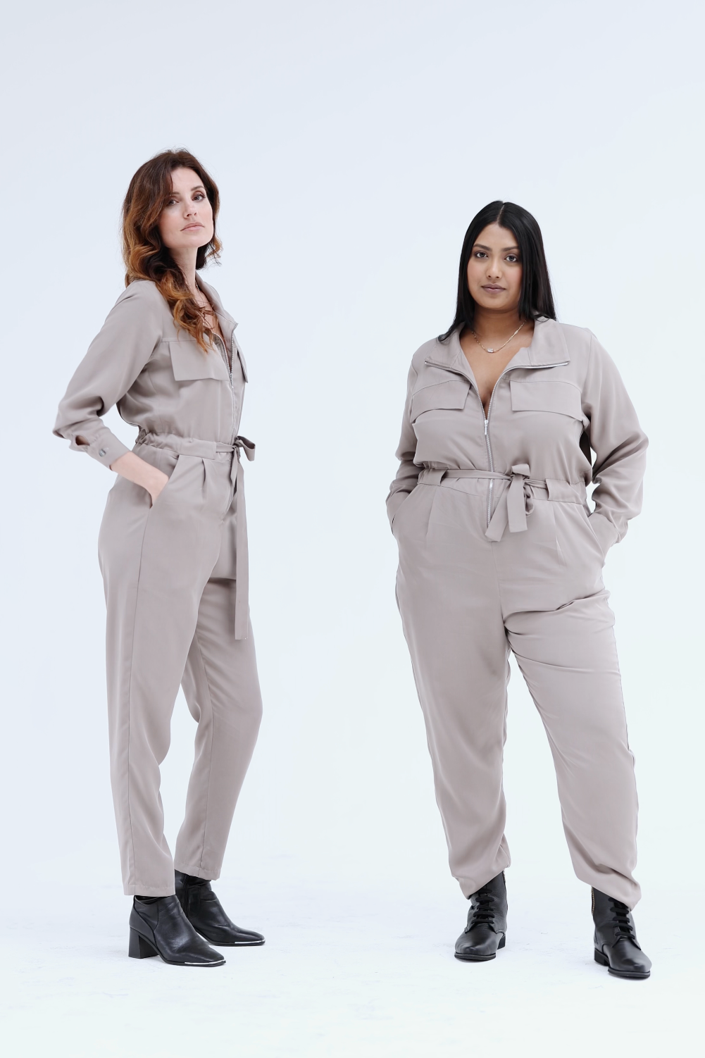 Billie Jumpsuit | Taupe