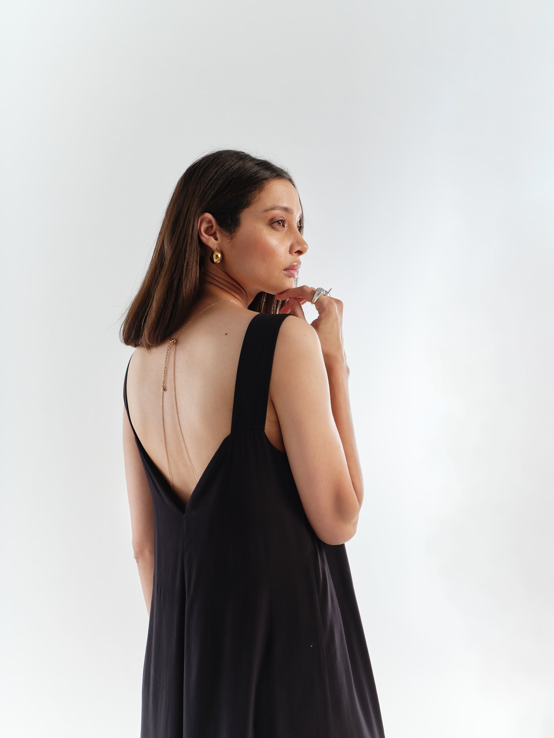 Lunar Maxi Dress | Black – Hannah Lavery