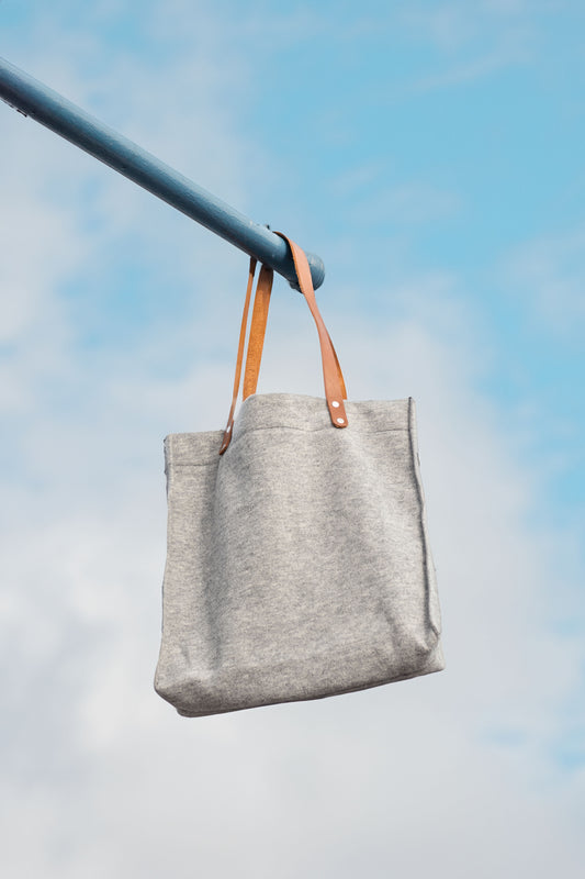 Melton Tote Bag | Grey