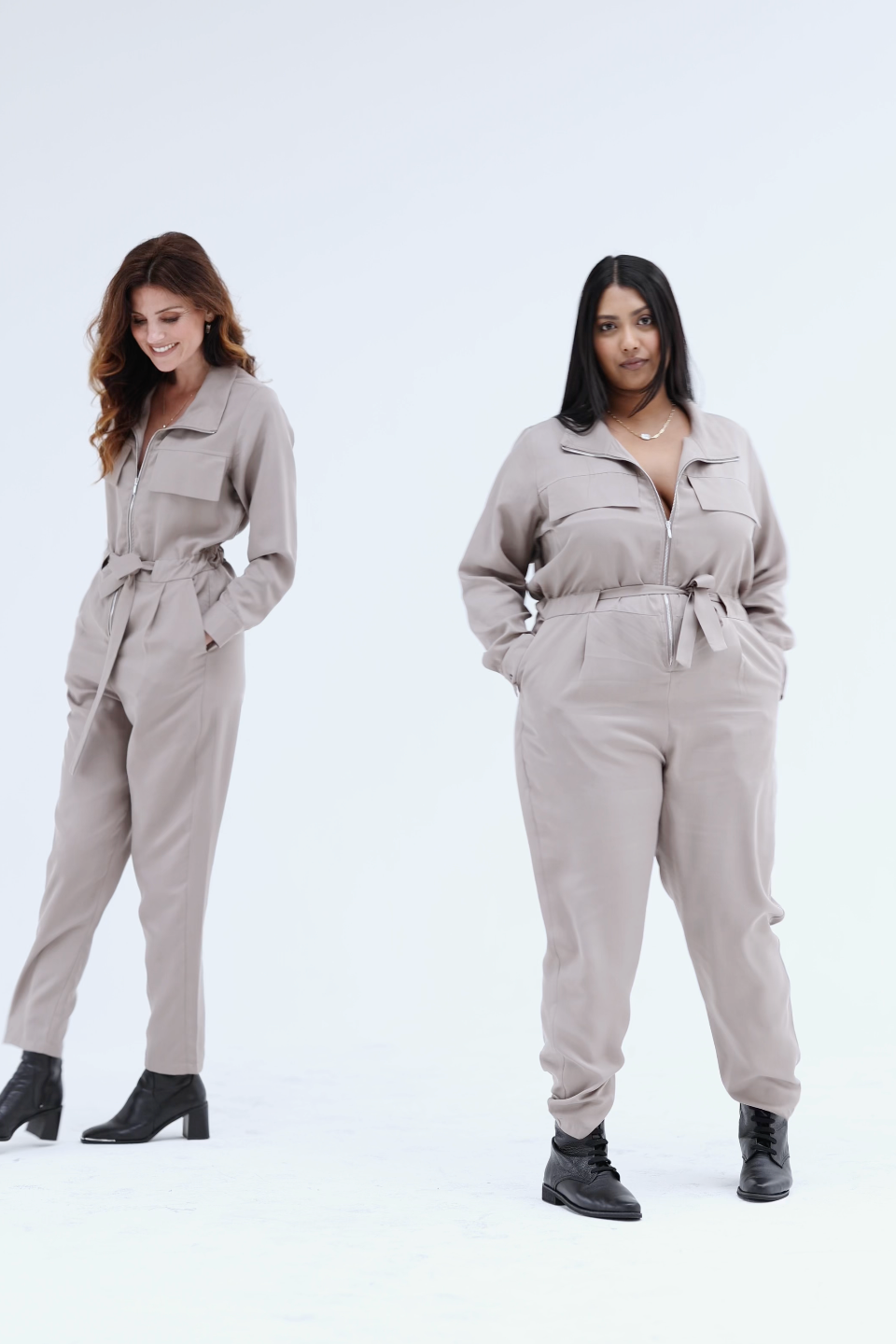 Billie Jumpsuit | Taupe